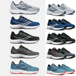 【SAUCONY 索康尼】COHESION 17 男款 慢跑鞋 一般楦 寬楦(S20943 S20944 深藍 灰 黑 深灰 藍綠 走路 休閒)