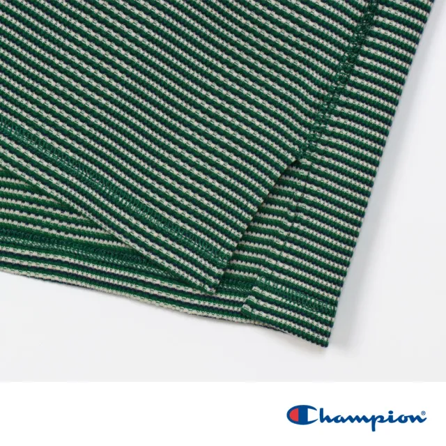 【Champion】官方直營 女款-CASUAL 條紋坦克背心-綠色(CW-Z323-540)