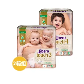 【麗貝樂】Touch 黏貼型紙尿褲S+M (3號28片x6包+4號24片x8包)