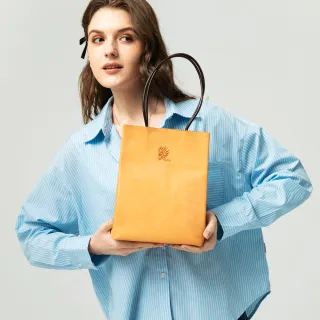 【BLUE WAY】男女裝 磁吸式開合LOGO 手提包-鬼洗