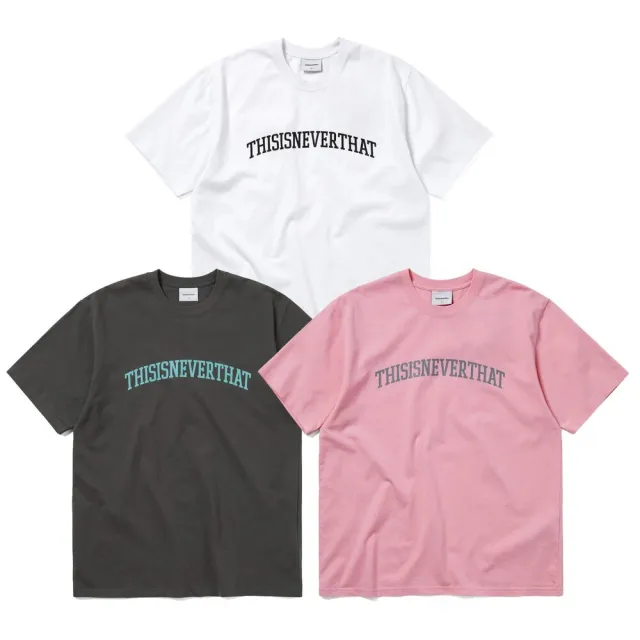 ★thisisneverthat★ ArchLogo Tee Pink TN250TTSST07PNK Thisisneverthat】Thisisneverthat Arch-Logo Tee 白色/碳黑