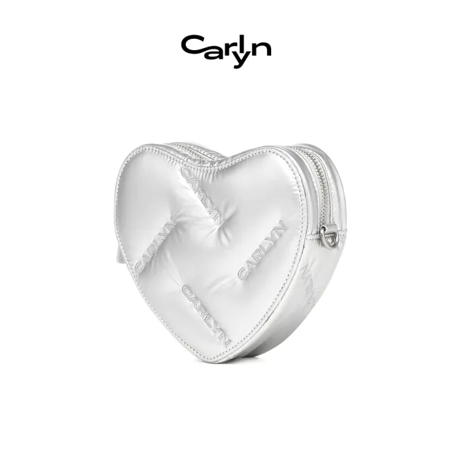 【Carlyn】HEART TEENY 韓國愛心鎖鏈側背包 H73316010可調節背帶(2色任選)