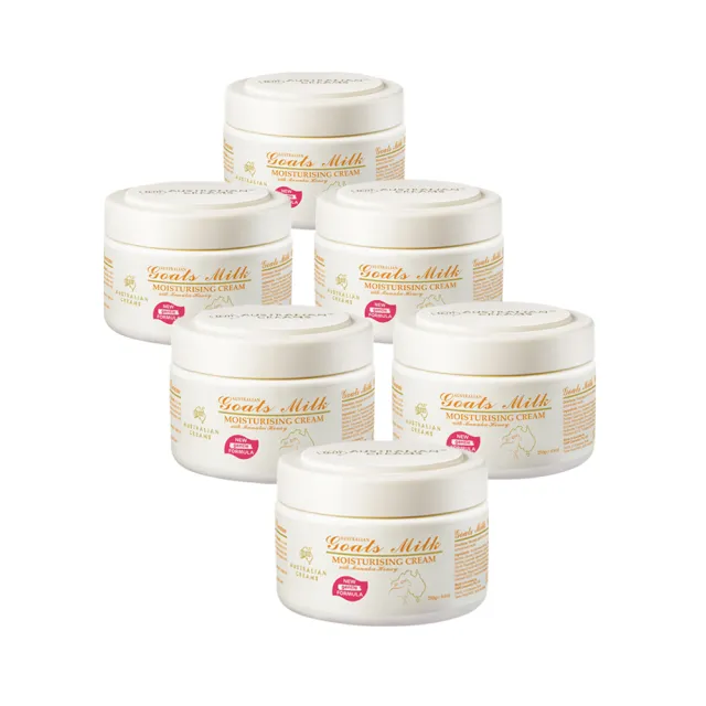 【澳洲G&M】山羊奶潤膚霜含曼努考蜂蜜(250g/罐 6入組)