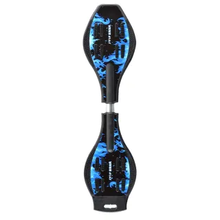 【臻品購】滑板車 遊龍蛇板 初學者活力板 兒童滑板車 二輪搖擺車(扭扭活力閃光滑板 成人蛇板 新手滑板)