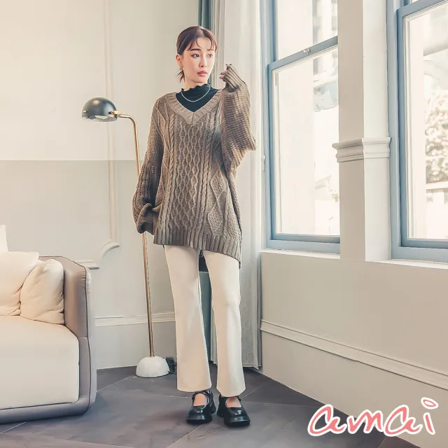 【amai】優雅氣質時尚百搭粗跟瑪莉珍鞋 瑪麗珍鞋 娃娃鞋 跟鞋 厚底 可愛 學院風 魔鬼氈 大尺碼(A、B、C款)