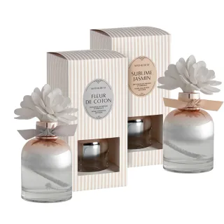 【Mathilde M 法國瑪恩】法式恬雅-手作瓷花薰香瓶200ml(香氛任選/居家香氛/除臭/擴香/送禮/交換禮物)