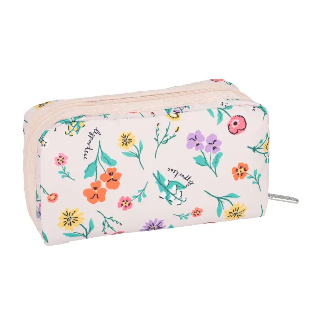 【Lesportsac】Rectangular Cosmetic 長形化妝包 收納包 送禮 禮物 推薦 女包(輕舞野花)