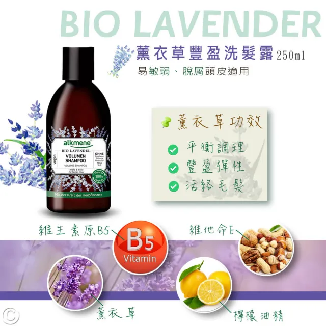 【Alkmene 草本耀典】草本淨化頭皮洗髮精250ml二入-大蕁麻/洋甘菊/薰衣草/金盞花(公司貨)