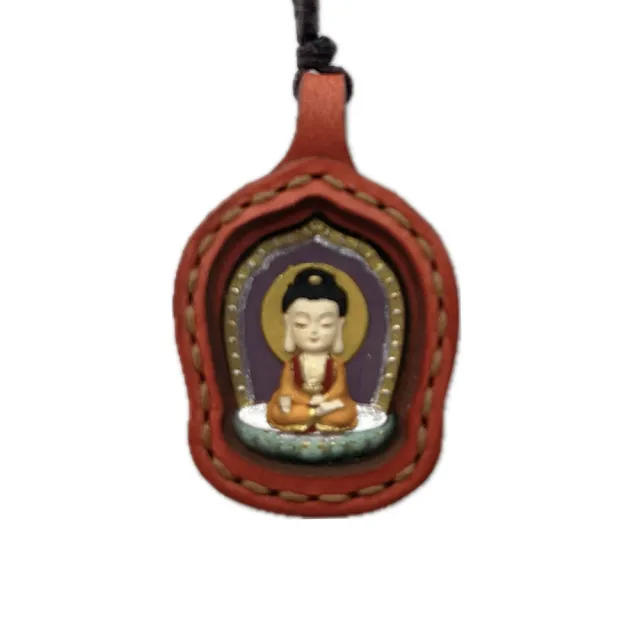 【藏古祥館】阿彌陀佛香灰唐卡B0120(阿彌陀佛 唐卡 生肖屬狗 豬)