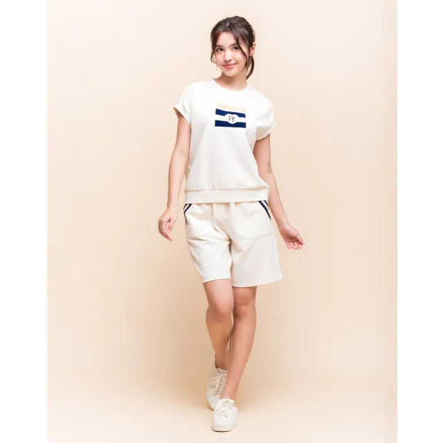 【perng yuh 芃諭名品】*日常節奏 織帶飾 彈力短褲(2025 SS Collection|4A春夏新品上市)