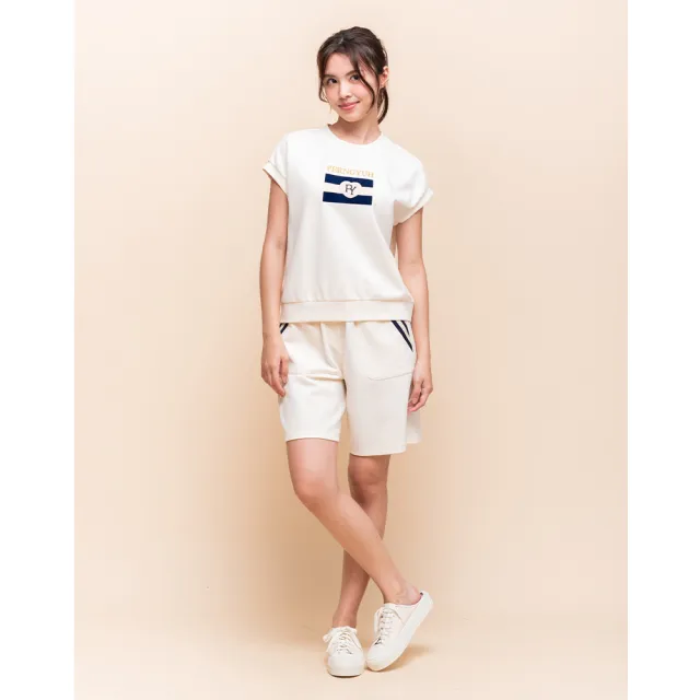 【perng yuh 芃諭名品】*日常節奏 織帶飾 彈力短褲(2025 SS Collection|4A春夏新品上市)