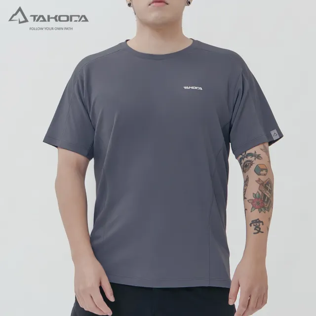 【TAKODA】Ogle 環保機能短袖印花系列 - Mountain 男款 兩色(吸濕排汗/抗菌抑臭/親膚防曬)