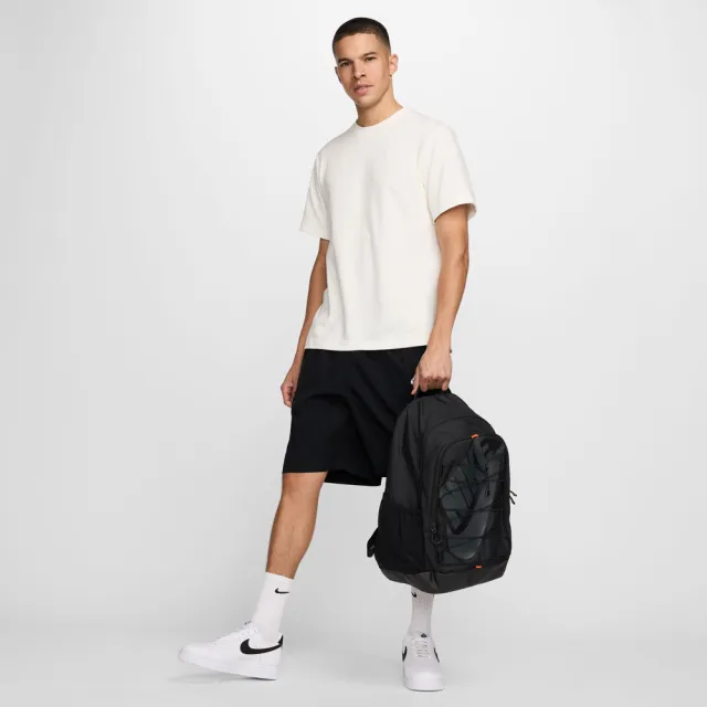 【NIKE 耐吉】後背包 運動包 書包 旅行包 大容量 雙層 HAYWARD BKPK 黑白 HJ8200-010(2589)