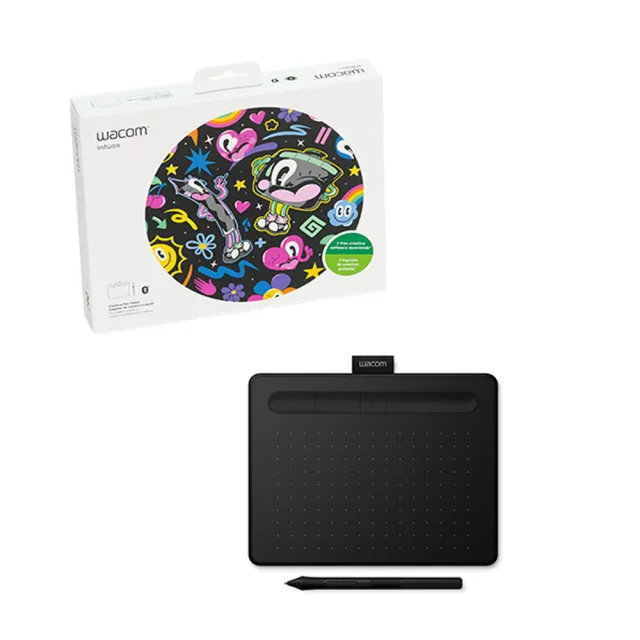 【Wacom】Intuos Bluetooth Small 繪圖板 藍牙版-小 黑色 /台 CTL-4100WL/K0-CA