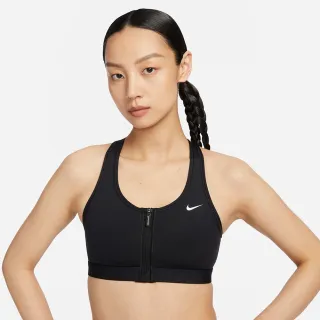 【NIKE 耐吉】AS W NK DF SWOOSH PDED FZ BRA 女 運動內衣 中度支撐 瑜珈 訓練 黑(FN2732010)