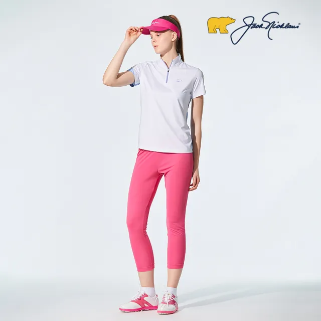 【Jack Nicklaus 金熊】GOLF女款內搭褲(粉色)