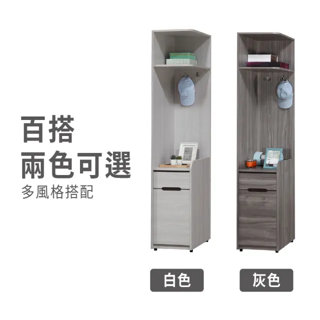 【ASSARI】1.3尺星螢轉角櫃(寬40x深59x高203cm)