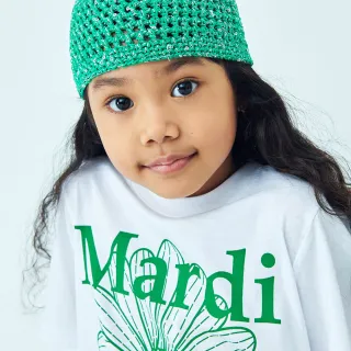 【MARDI MERCREDI】童裝 印花短TEE 白色 經典小雛菊 綠花 純棉 KIDS TSHIRT FLOWERMARDI