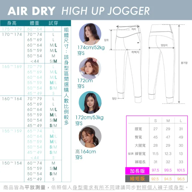 【STL】現貨 yoga 韓國瑜伽 涼感 快乾 AirDry +5ccm Jogger 高腰 女 運動 機能 慢跑 束口褲 長褲(多色)