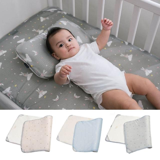 【GIO Pillow】大床 70×120cm 智慧二合一有機棉透氣嬰兒床墊 XM號 透氣床墊 可水洗床墊 嬰兒床墊 彌月禮 