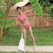 【SeasonsBikini】流行熱賣女泳裝短袖泳裝遮肉泳裝-組合-大尺碼(短袖女泳裝兩件式泳裝連身顯瘦遮肉美背)