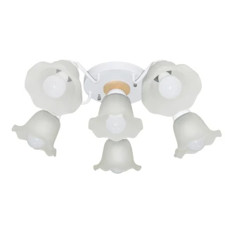 【華燈市】北歐原木5+1半吸頂燈(附四段分段器 客廳燈 臥室燈 套房燈 燈飾燈具)