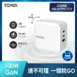 【YOMIX 優迷】100W GaN氮化鎵USB-C PD/QC三孔快充充電器/電競筆電快充(iphone16快充/充電頭/豆腐頭)