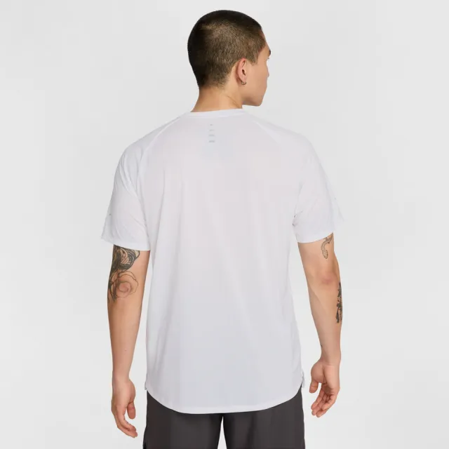 【NIKE 耐吉】短袖上衣 男 運動 慢跑 AS M NK DFADV STRIDE SS TOP 白 HV5204-100