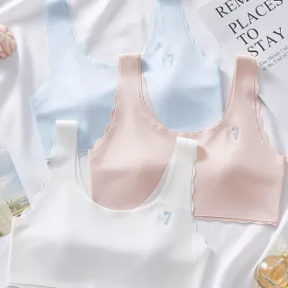 【chiao!Babe 俏寶貝】1件組 舒適無痕貓咪固定杯少女內衣(M-XL/無鋼圈/學生/兒童/少女/三色可選)