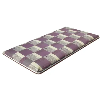 【Mexsmon 美思夢】台灣工廠出貨 冬夏兩用青白三折床墊 (單人3尺)住宿 客房 學生 宿舍 民宿 收納 租屋 床墊