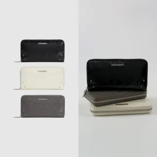 【ROBINMAY】Crystal真皮長夾 頭層皮(拉鍊封口/多色任選)