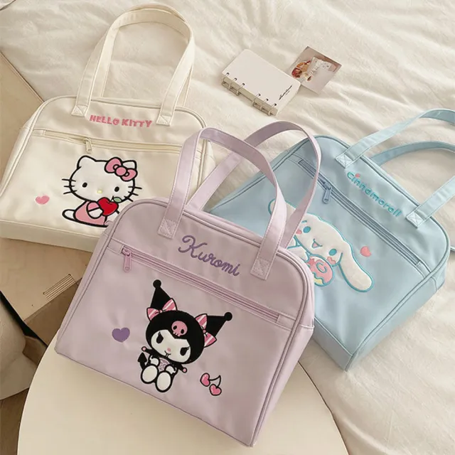 【SANRIO 三麗鷗】雙11 三麗鷗大容量單肩包保齡球包(酷洛米/大耳狗/美樂蒂/凱蒂貓/怕恰狗)