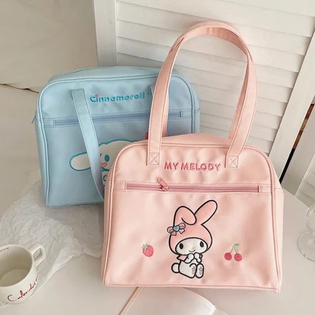 【SANRIO 三麗鷗】雙11 三麗鷗大容量單肩包保齡球包(酷洛米/大耳狗/美樂蒂/凱蒂貓/怕恰狗)