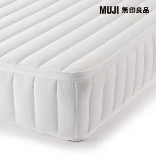 【MUJI 無印良品】超高密度獨立筒包覆型床墊/S 約寬99*深196*高21cm(大型家具配送)