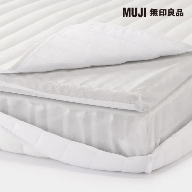 【MUJI 無印良品】超高密度獨立筒包覆型床墊/S 約寬99*深196*高21cm(大型家具配送)