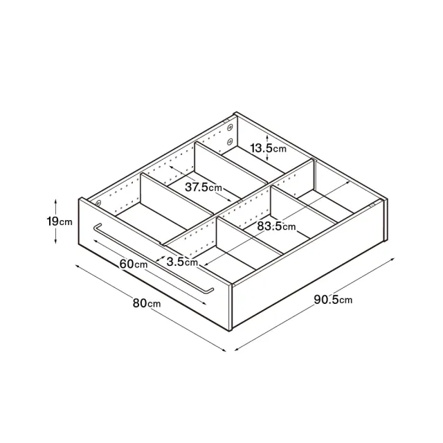 【MUJI 無印良品】橡木組合床台用/床下盒/大/8A(大型家具配送)