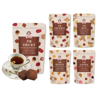【蜜思朵】暖心系列x1袋 黑糖茶磚任選(17gx18入/袋；黑糖桂圓紅棗薑母/薑母茶/桂圓紅棗/玫瑰四物/蜂蜜菊花)