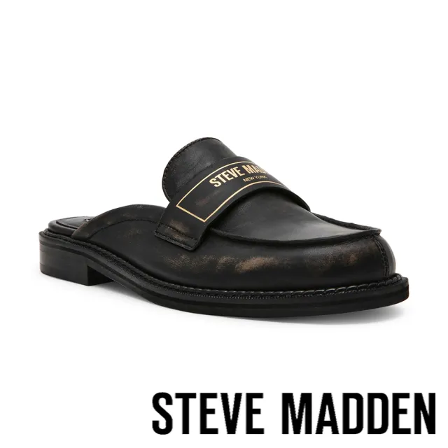 【steve madden】簡約素面LOGO穆樂鞋 MOXXIE(黑色)