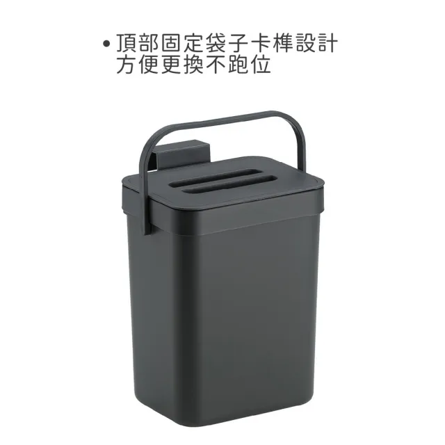 【KELA】德國 Paulo可掛式提把廚餘桶 2.3L / 垃圾桶 回收桶 收納桶 餿水桶
