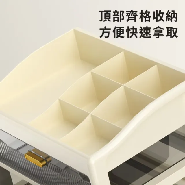 分格三層抽屜式桌面收納盒(小物 多格收納 置物盒 首飾盒 飾品盒 文具盒 辦公室 梳妝台)