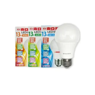 【東亞照明】20入組 台灣製造 LED燈泡 13W 全電壓 E27 球泡燈(2025年最新款)
