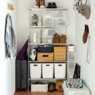【MUJI 無印良品】SUS不鏽鋼層架組/寬/大(大型家具配送)