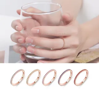 【Majalica】線戒．925純銀．女款．尾戒(A款白鋯)