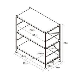 【MUJI 無印良品】SUS不鏽鋼層架組/寬/小(大型家具配送)