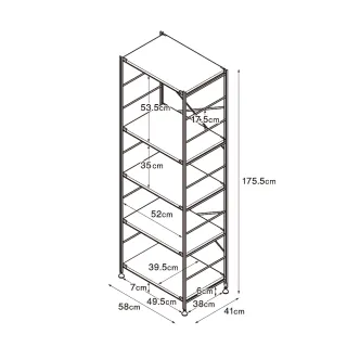 【MUJI 無印良品】SUS鋼製層架組/亮面淺灰/大(大型家具配送)
