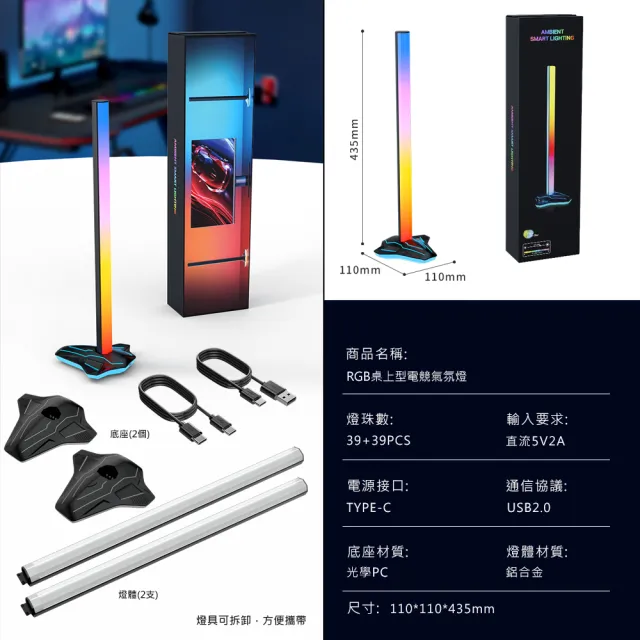 【JUST-PLAY】Skydimo幻彩RGB電競燈(電競燈 裝飾燈 呼吸燈 電競周邊裝飾)