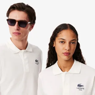 【LACOSTE】中性款-經典版型標誌印花L.12.12短袖Polo衫(白色)
