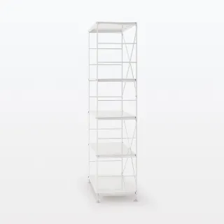 【MUJI 無印良品】SUS鋼製層架組/亮面淺灰/寬/大(大型家具配送)