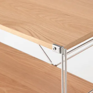 【MUJI 無印良品】SUS橡木層架組/中/(大型家具配送)