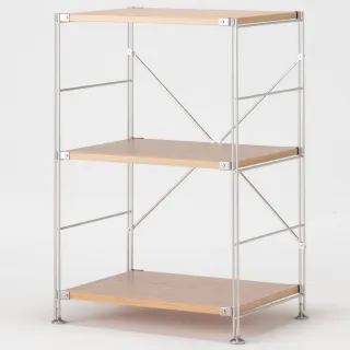 【MUJI 無印良品】SUS橡木層架組/小/(大型家具配送)